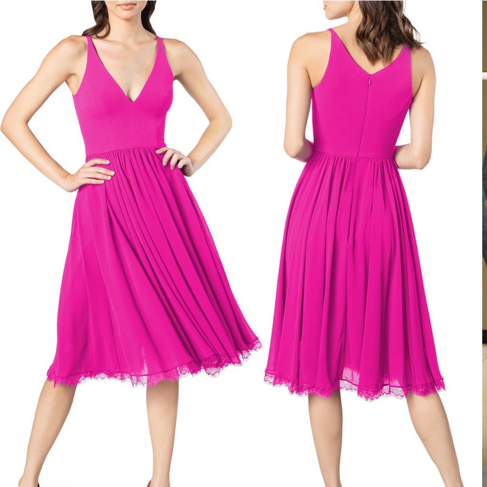Alicia Mixed Media Midi Dress - Dress the Population